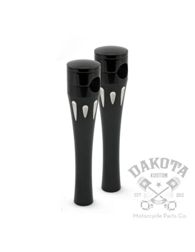 TORRETAS ALUMINIO NEGRAS 8" TALÓN