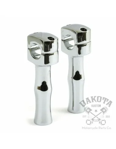 TORRETAS ACERO CROMADAS 5" DOMED