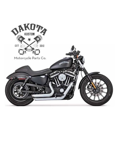 Juego Escapes Vance & Hines SHORTSHOTS STAGGERED Sportster 04-13 Cromado
