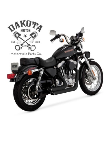 Juego Escapes Vance & Hines SHORTSHOTS STAGGERED Sportster 99-03 Negro