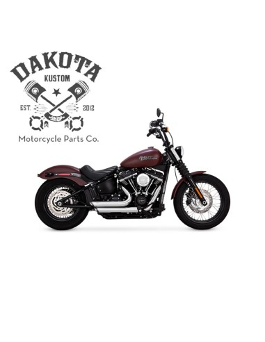 Juego Escapes Vance & Hines SHORTSHOTS STAGGERED H-D Softail 18-20 Cromados