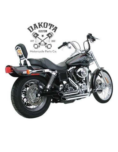 Juego Escapes Vance & Hines SHORTSHOTS STAGGERED H-D Dyna 91-05 Cromados