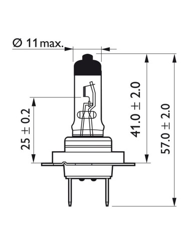 Lámpara H7 Philips 12V 55W 12972PRBW