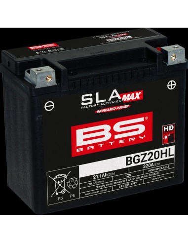 Batería BS BGZ20HL SLA MAX H-D...