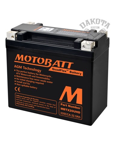 Batería MotoBatt MBTX20UHD H-D...