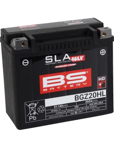 Batería BS BGZ20HL SLA MAX H-D...