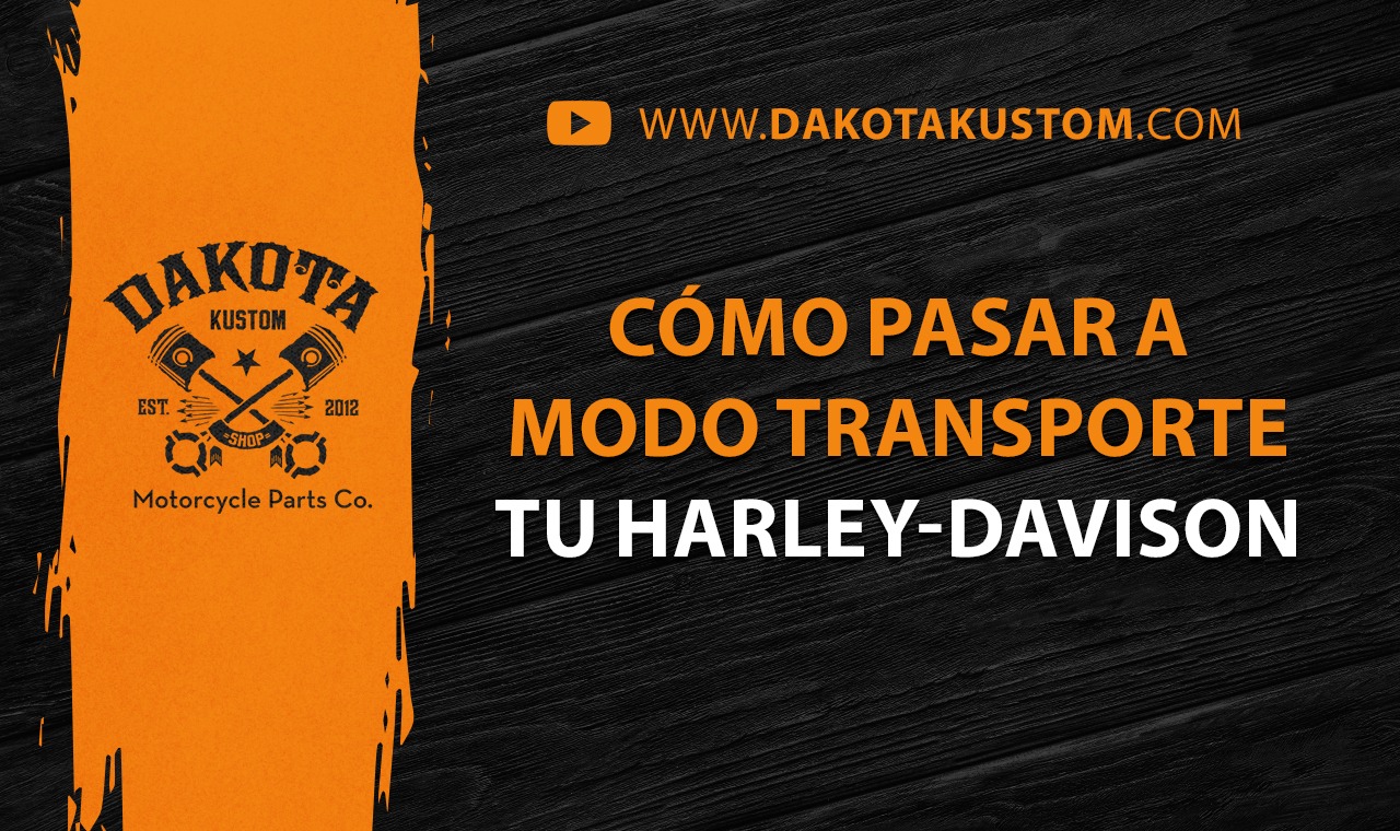 Como pasar a modo transporte tu Harley-Davidson.